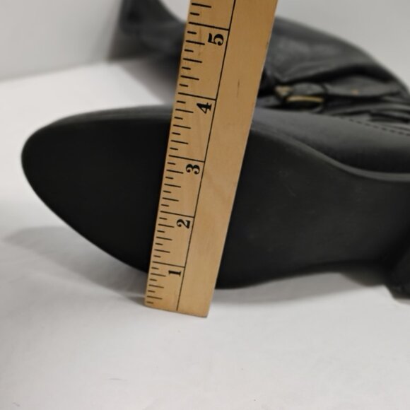 Steve Madden Women Black Leather Knee High Boots Size 8 M - Picture 11 of 11